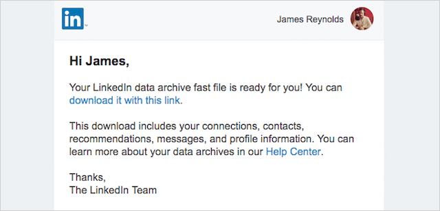 linkedin connections download 1