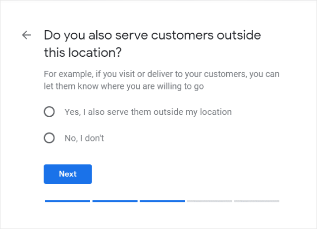 Add Google My Business Service Area Location