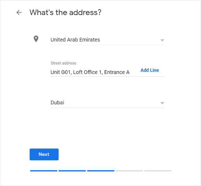 Add Google Maps Address