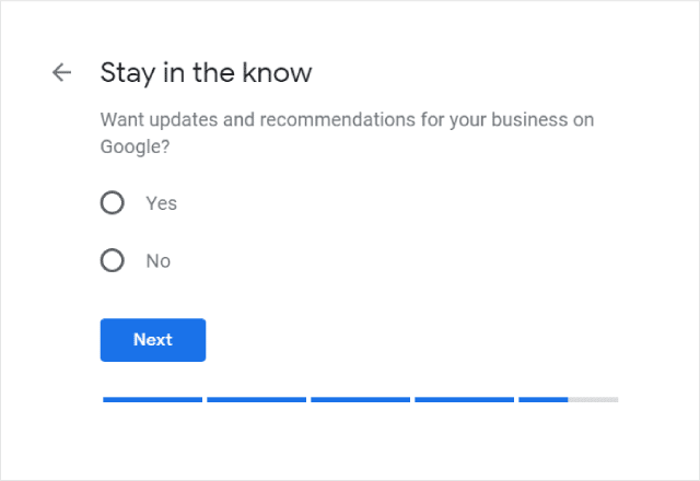 Google My Business Updates Opt In