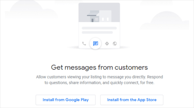 Google My Business Messaging