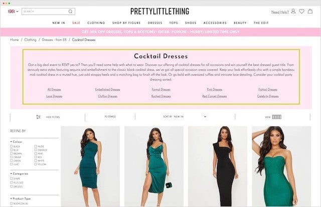 Pretty Little Thing Category