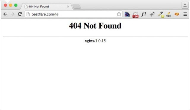Generic 404 Error Page Example