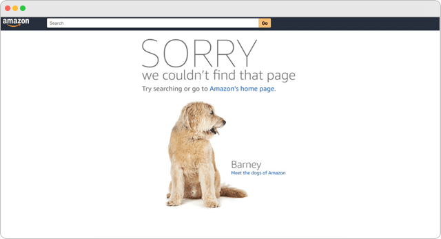 Amazon 404 Error Page