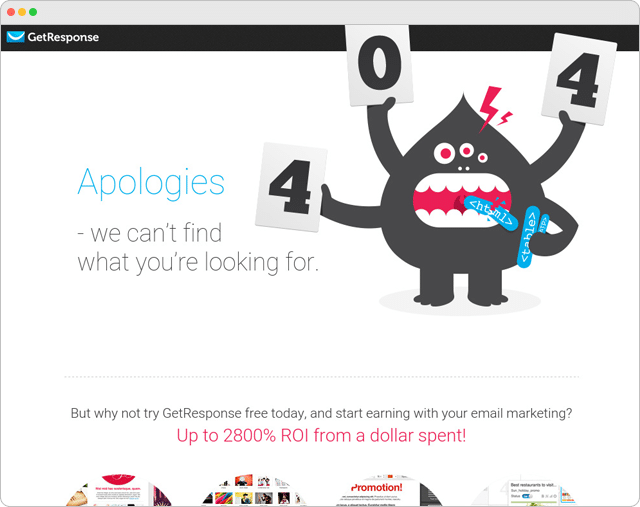 Get Response 404 Error Page
