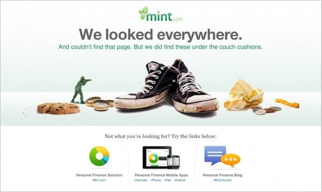 Mint 404 Not Found Page
