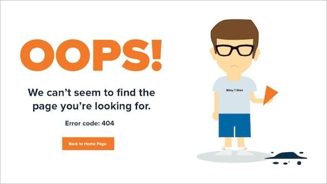 Simple 404 Error Message