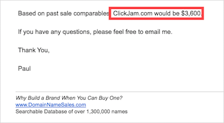 Click Jam asking price