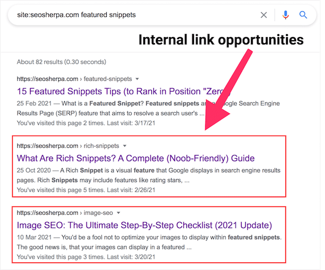 How to find internal link opportunities