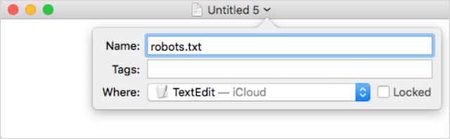 Blank Robots.txt File