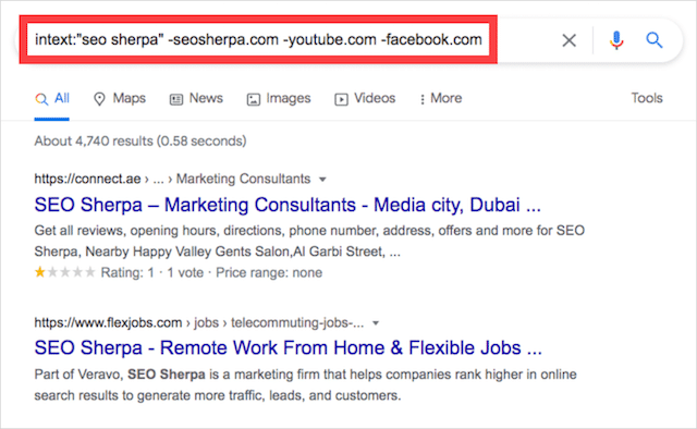 Find Brand Mentions Using Google