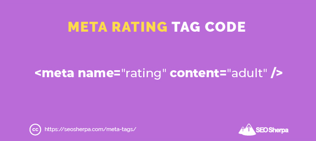 Meta Rating Tag Code