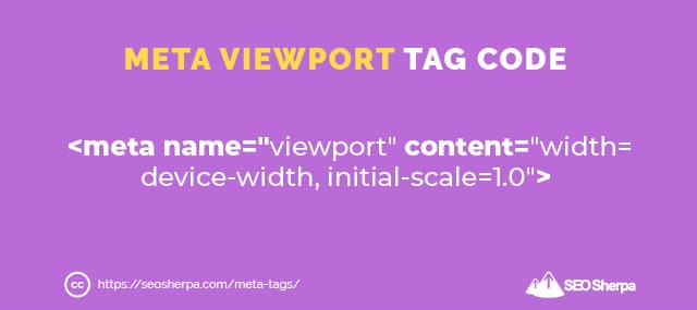 Meta Viewport Tag Code