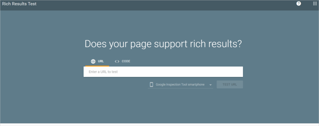 Bing Markup Validator home page
