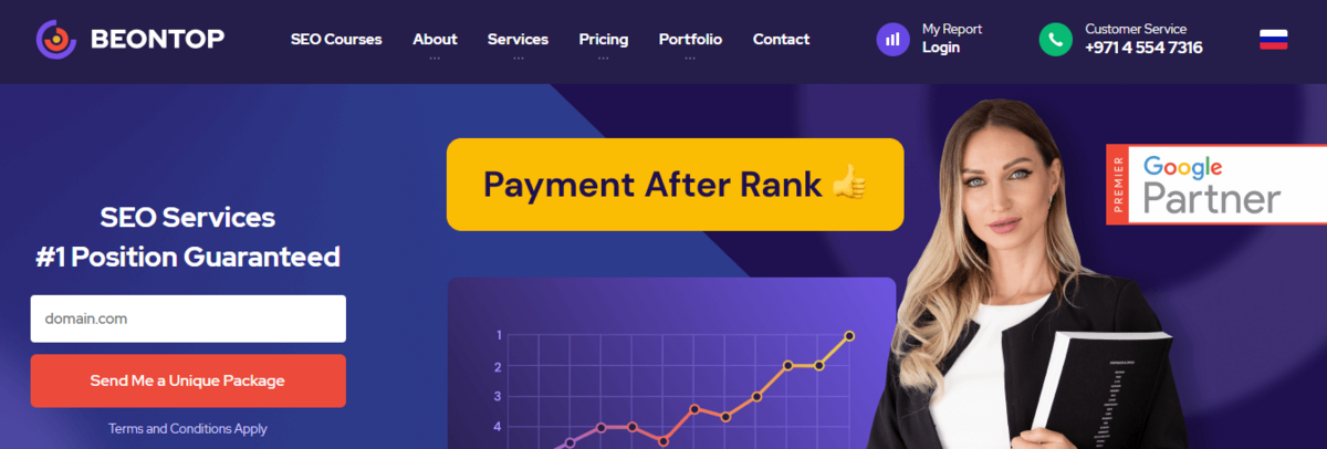 BeOnTop Homepage