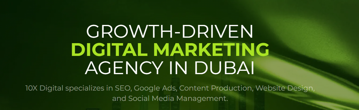 10X Digital Homepage
